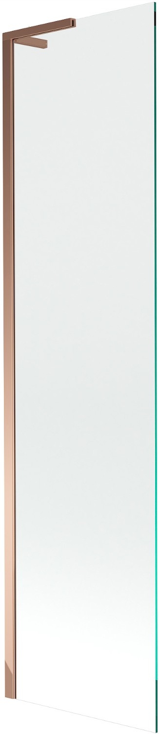 Mexen Next L vanová zástěna 1-křídlová 50 x 150 cm, transparentní, růžové z