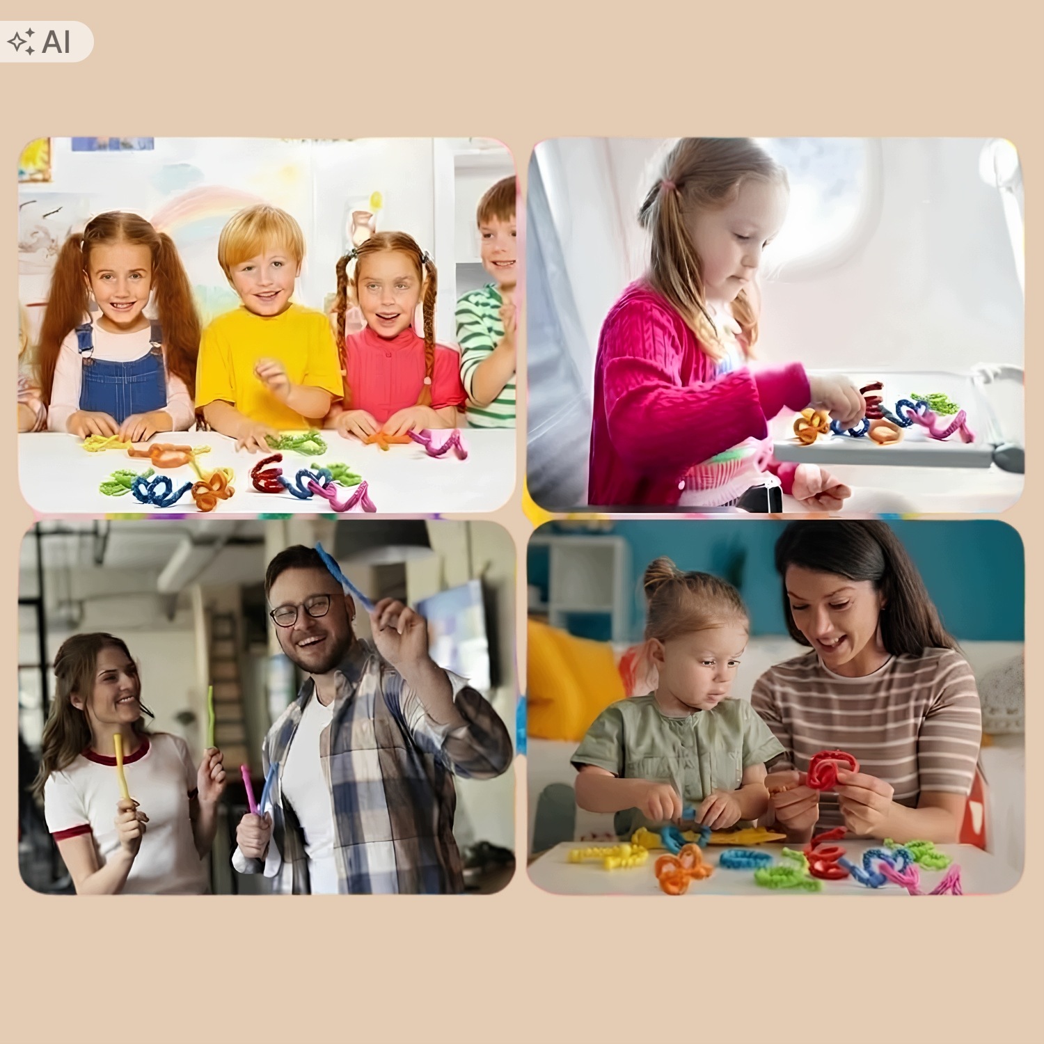 Patyczki sensoryczne zabawka antystresowa terapia ADHD SI autyzm gniotek