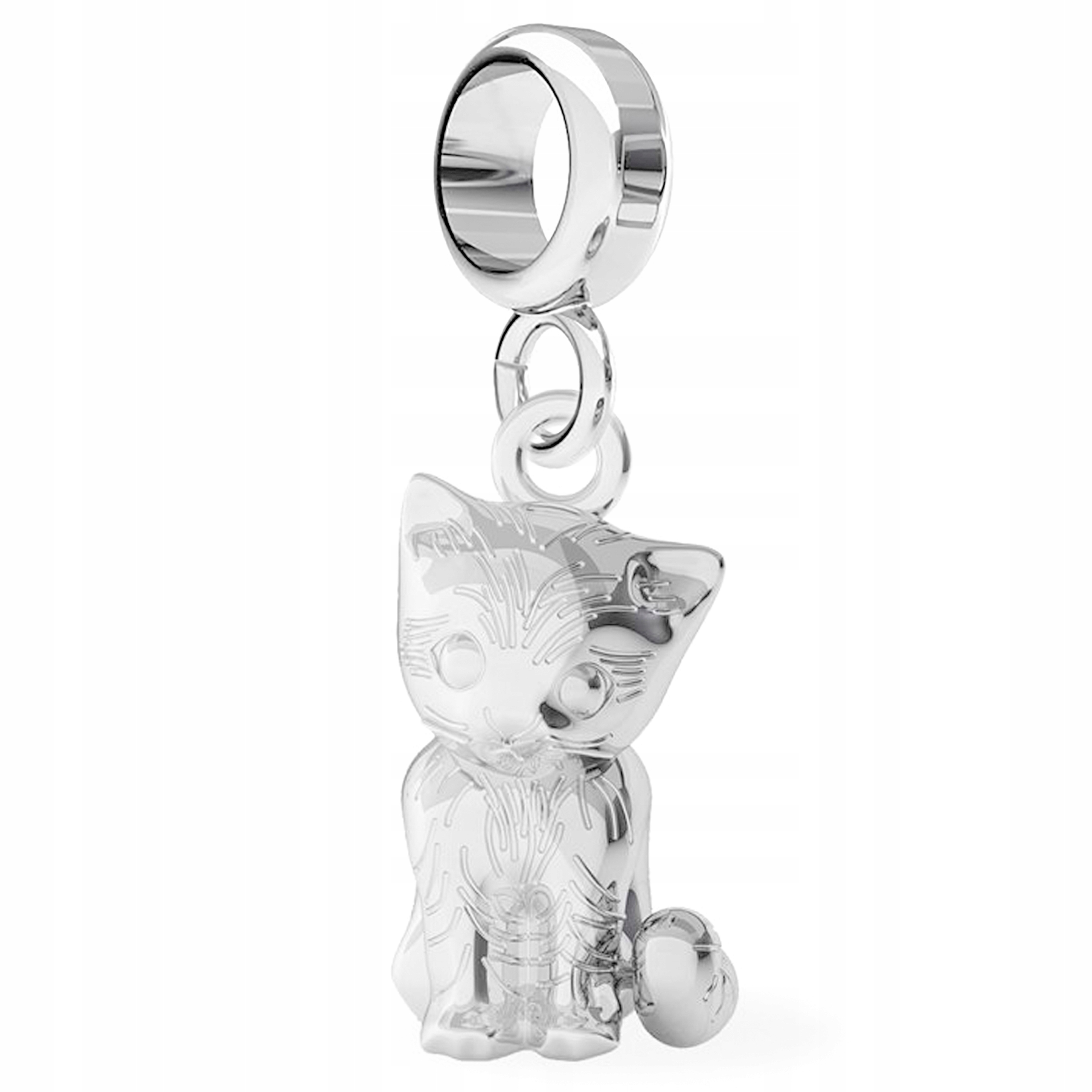 

Charms wiszący Kotek Kot Blaszka srebro 925
