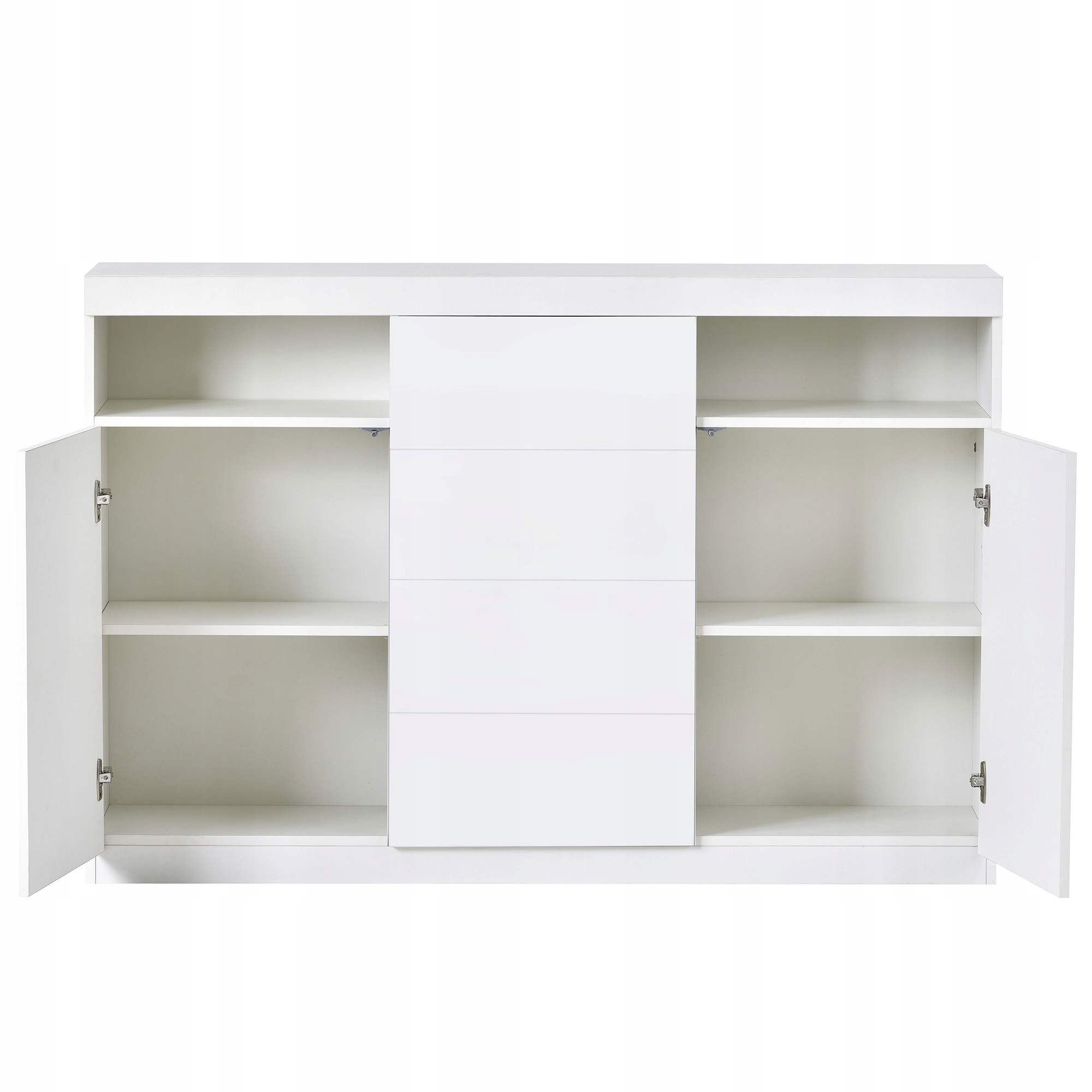 Nowoczesne komody, kredensy, szafki kuchenne LED biały 139 x 36,5 x 92 cm Kolekcja nowoczesny