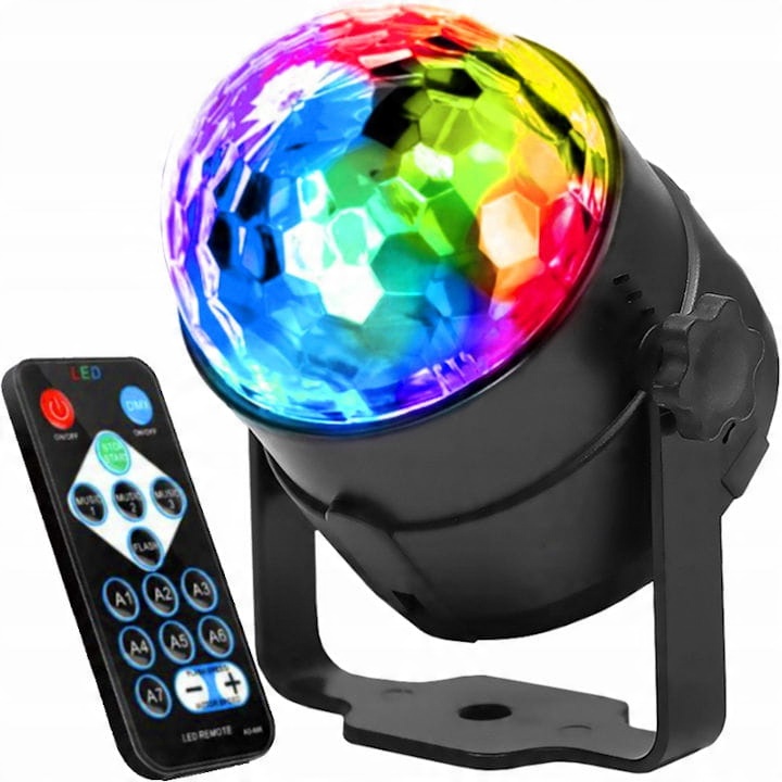 

Kula Disco Reflektor Rgb Projektor Dyskotekowy 04