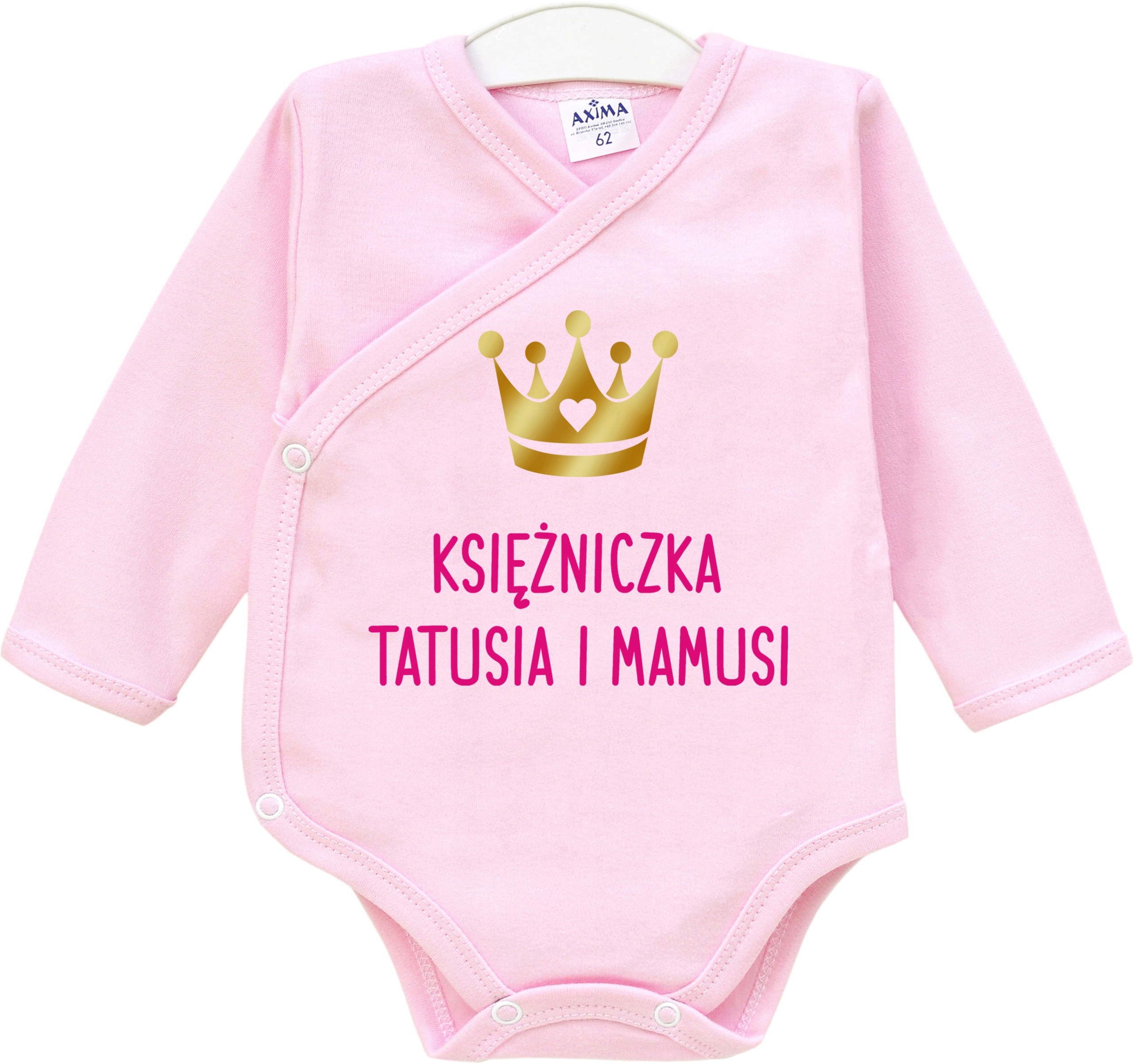 

Kopertowe body Księżniczka tatusia i mamusi r. 56