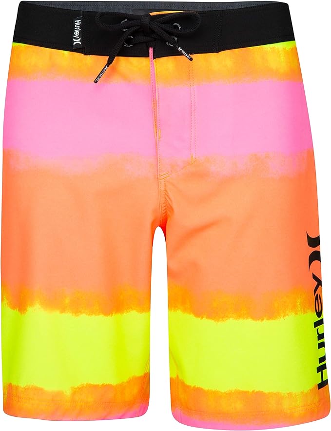 Spodenki Szorty Chłopięce Kolorowe Rozmiar 12/26 Hurley Kolorowe Neon
