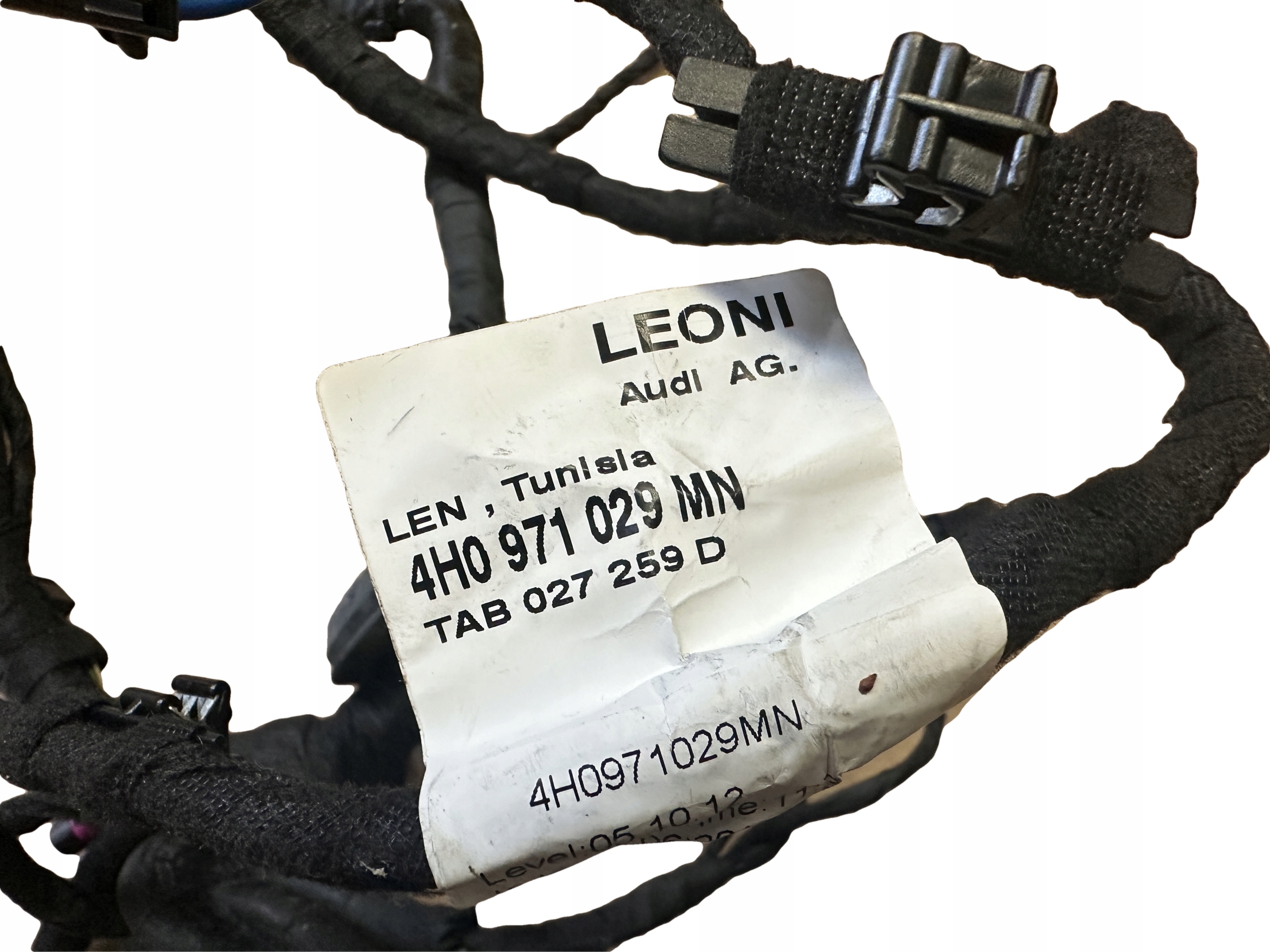 AUDI A8 4H D4 wiring door left front DOCIAG 4H0971029MN