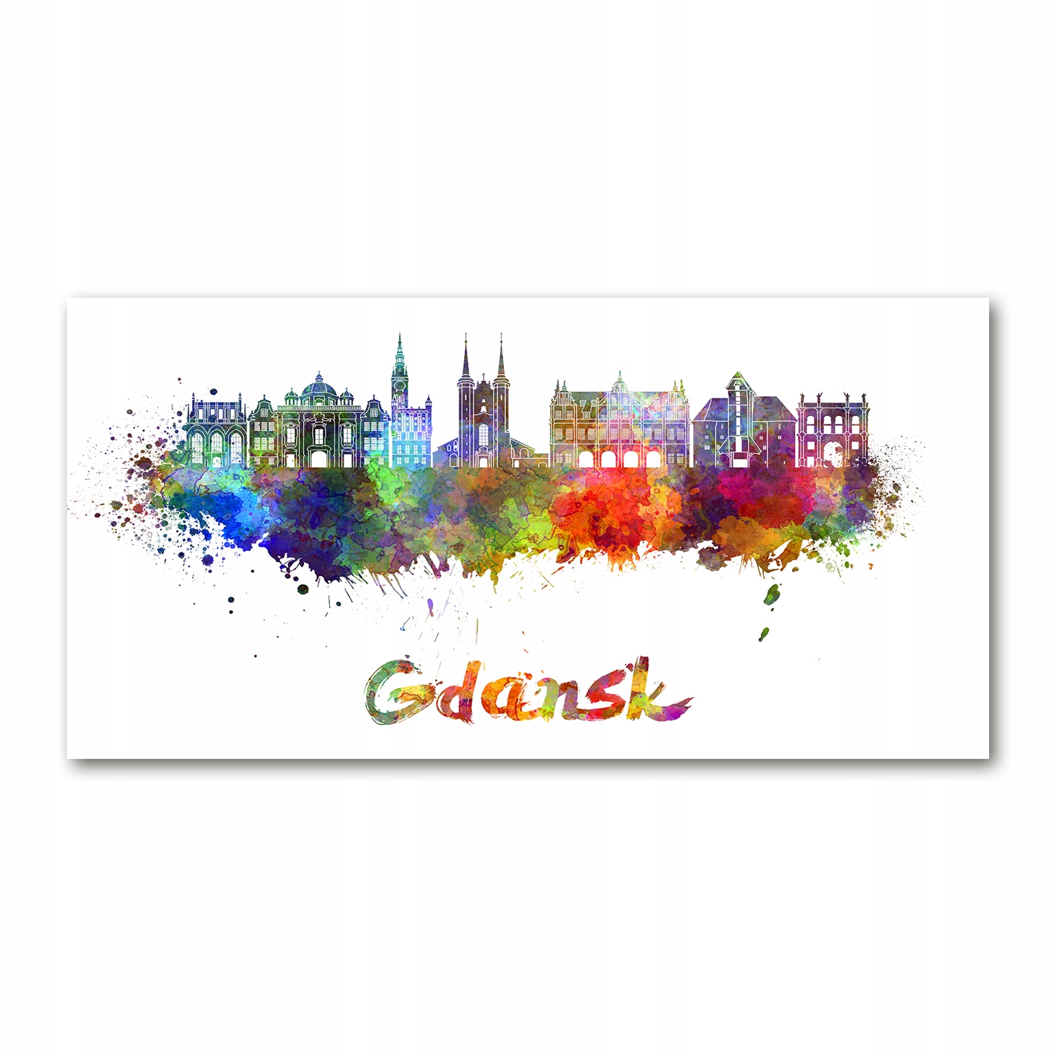 

Foto obraz na ścianę szklany Kolorowy Gdańsk140x70