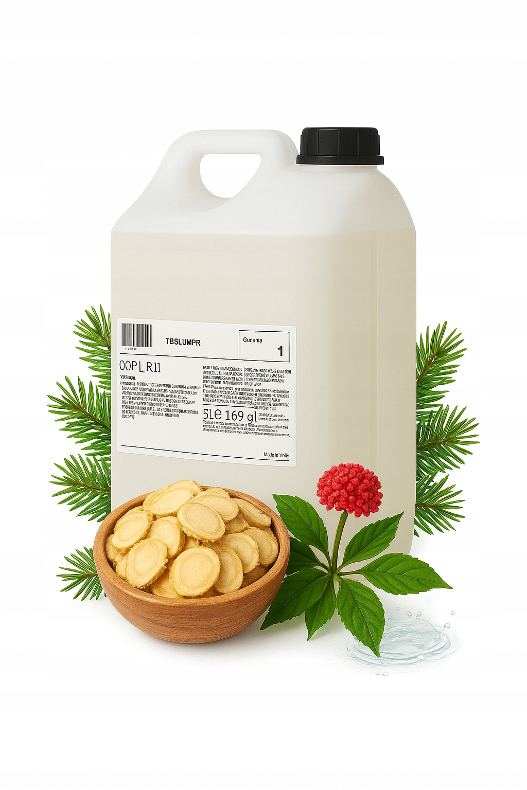 Szampon i żel Prija TB5LPR 5L Żeń-szeń pod prysznic 2W1 hotelowy Wydajny