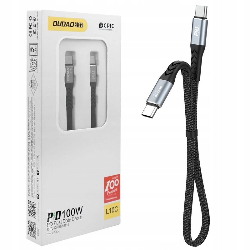 

Krótki Kabel Usb-c na Usb-c do Android Auto 23cm