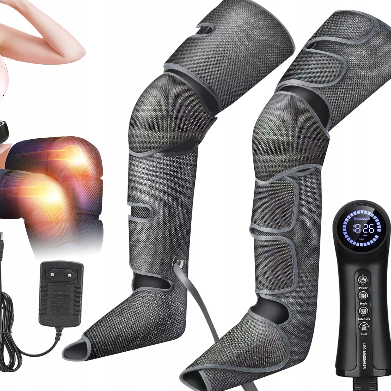 24W Aparat Do Drenażu Limfatycznego Masaż Drenaż Masażer Nóg trzysekcyjny