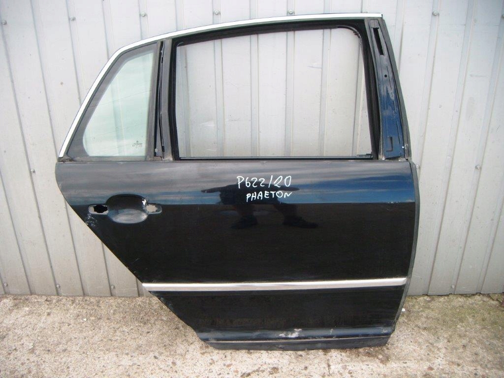 VW PHAETON DRZWI PRAWE TYLNE + SZYBA + LISTWA
