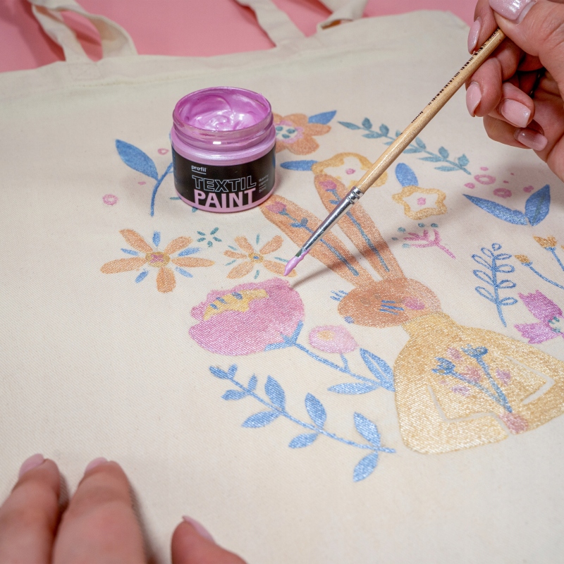 Farba perłowa do tkanin, 50ml - złoto różowe Rodzaj farby do tkanin