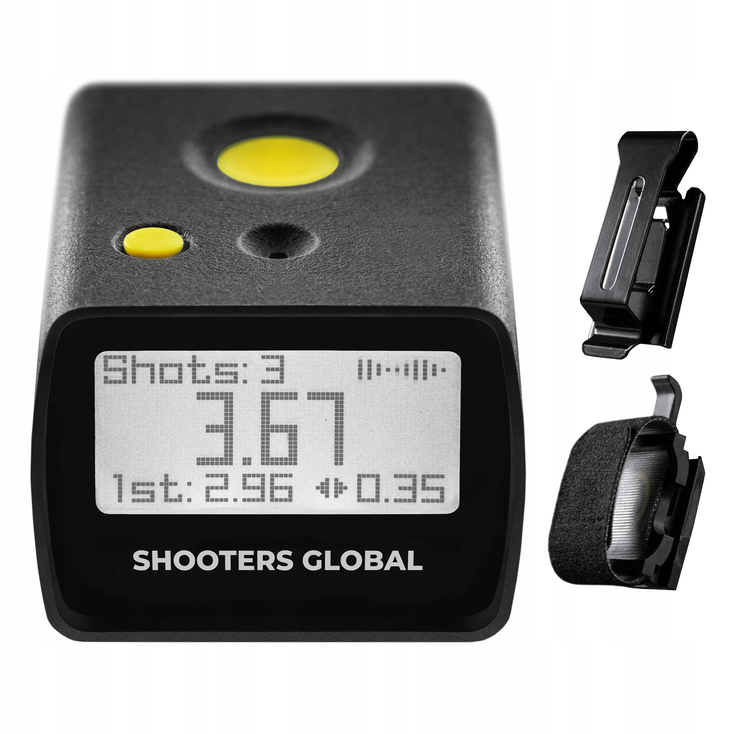 Střelecký časovač Shooters Global Quick Release Bluetooth Klips Set