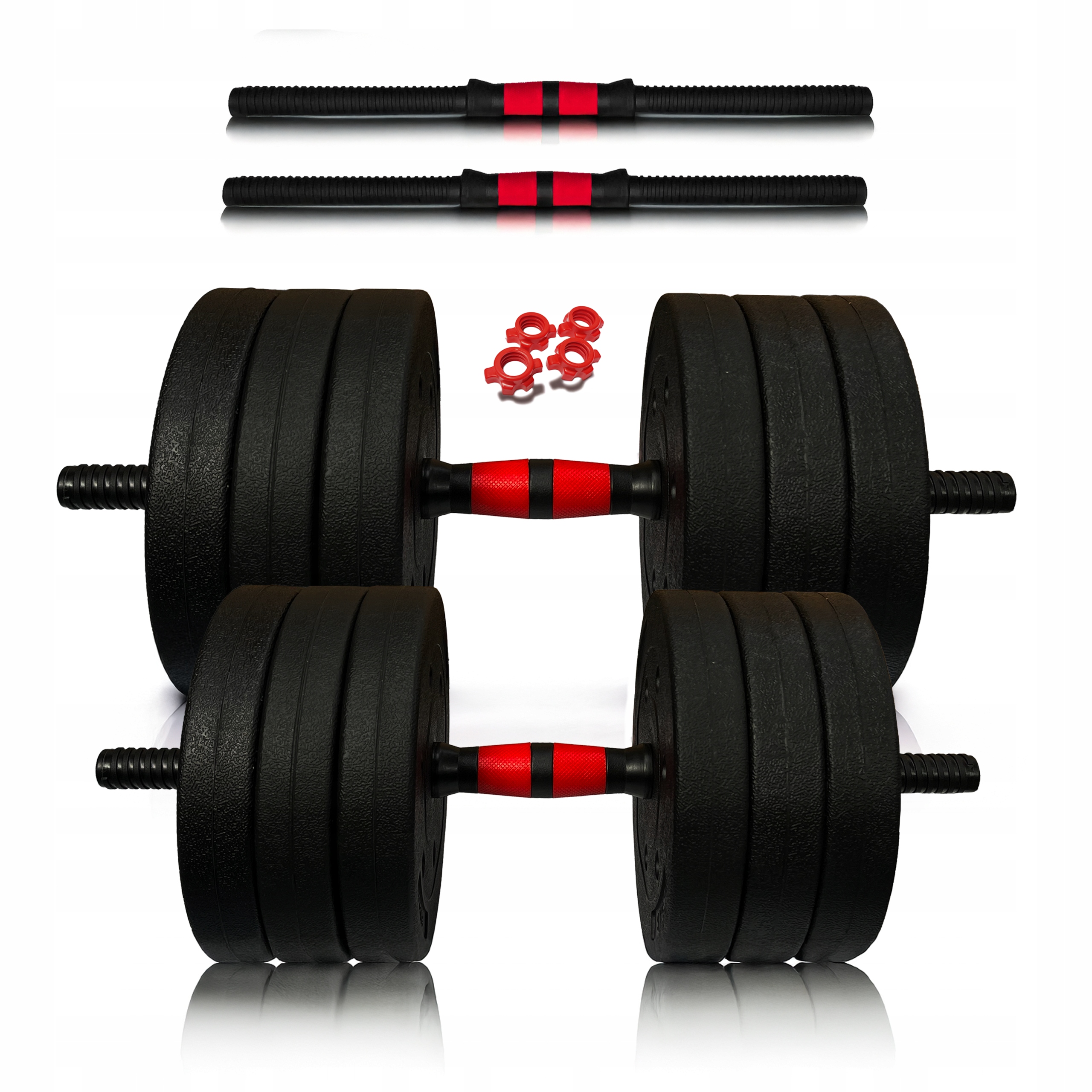 Hantle bitumiczne 2x17,5KG regulowane talerz kompozytowy 2x gryf 51 cm