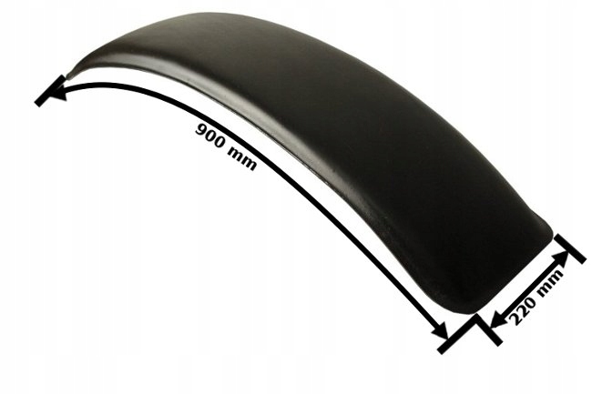 11191 - Бризговики пластиковий причіп трактора 220x900mm