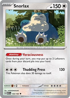 Pokemon 151 Snorlax 143/165