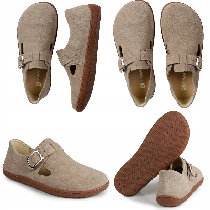 Laroni N1261 Barefoot Béžové Kožené Polobotky Kampa 36