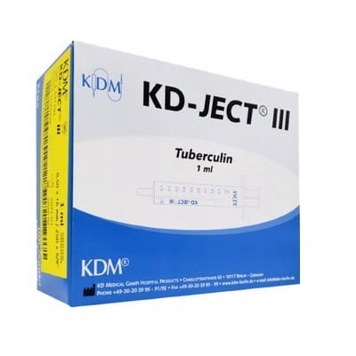 

Strzykawki do tuberkuliny 1ml 0,5x16mm 100 szt.