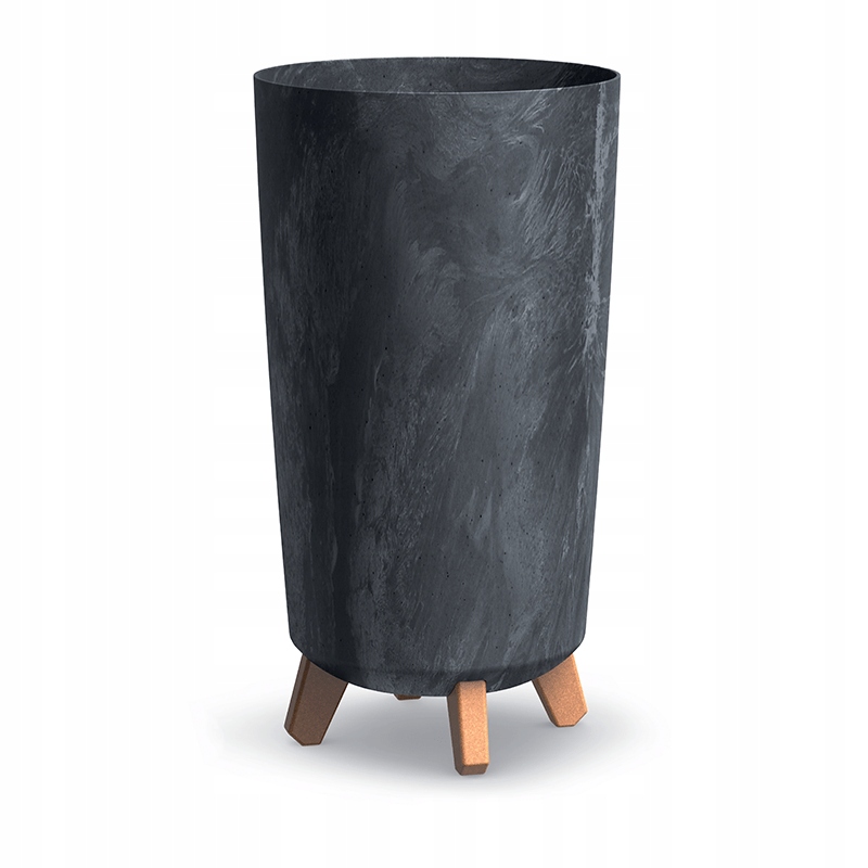 

Doniczka Wysoka Nóżki Beton Effect Antracyt H:45