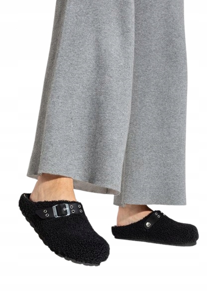 Bayton Černé Pantofle S Mašličkou A Plyšovým Povrchem 39 3 CD