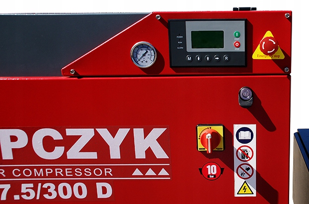 Kompresor olejowy Kupczyk KKS7,5/300D 270 l 10 bar Moc (kW) 5.5 kW