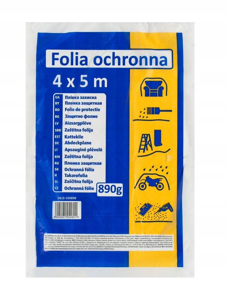 

Folia Malarska Gruba Budowlana Ochronna 4mX5m