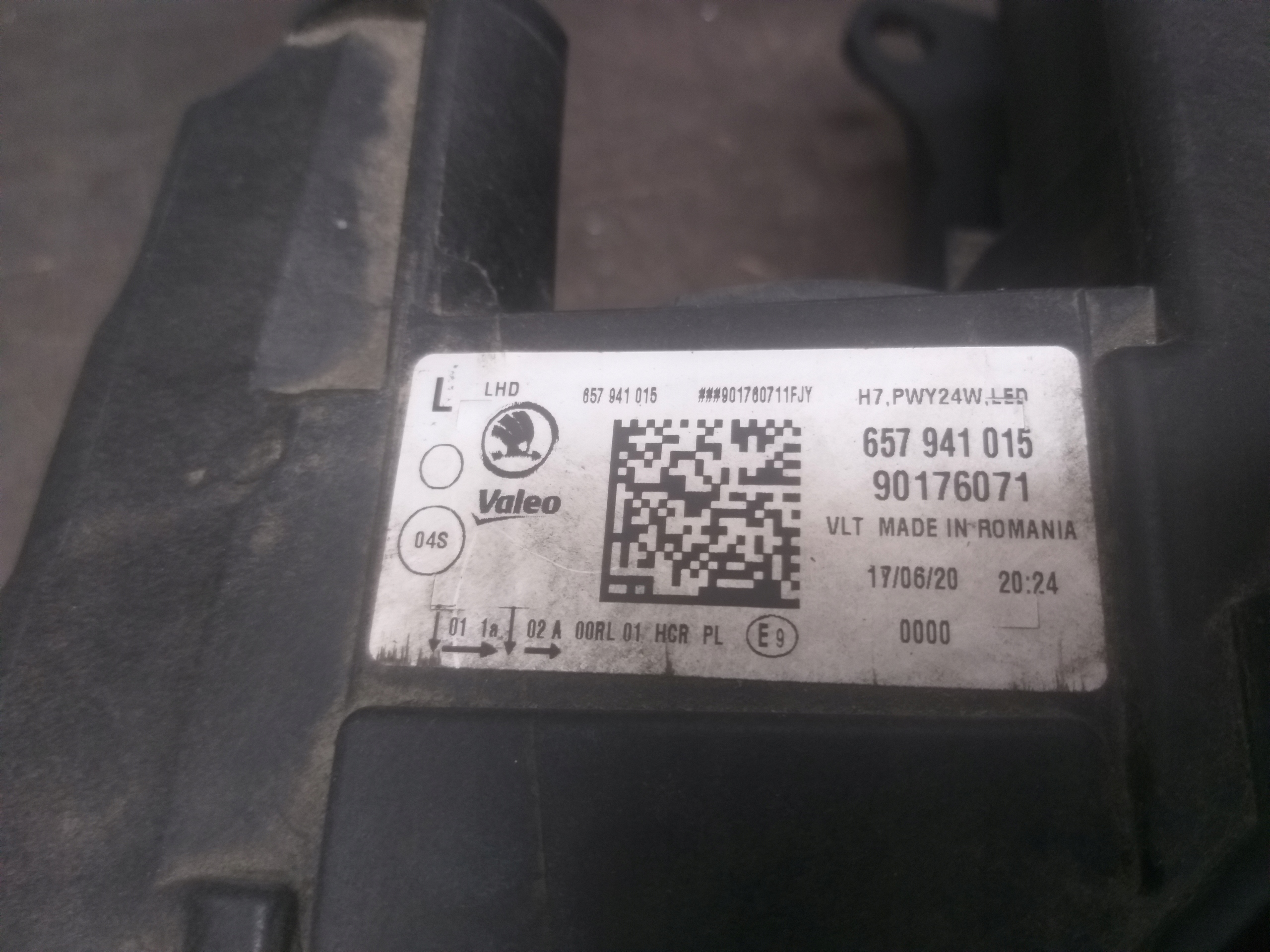 light front left SKODA SCALA FULL LED 567 567941015