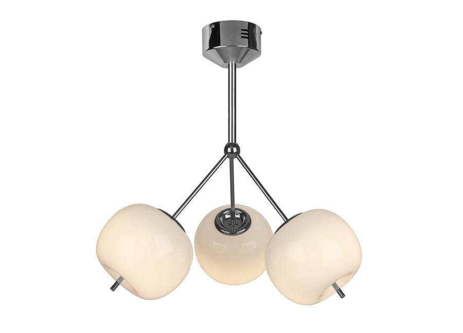 Lampa Jablko MC5069-3 strieborná, tri závesné tienidlá