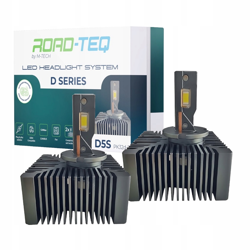 D5S Led Xenónová Žiarovka Retrofit Plug & Play Canbus 6000K