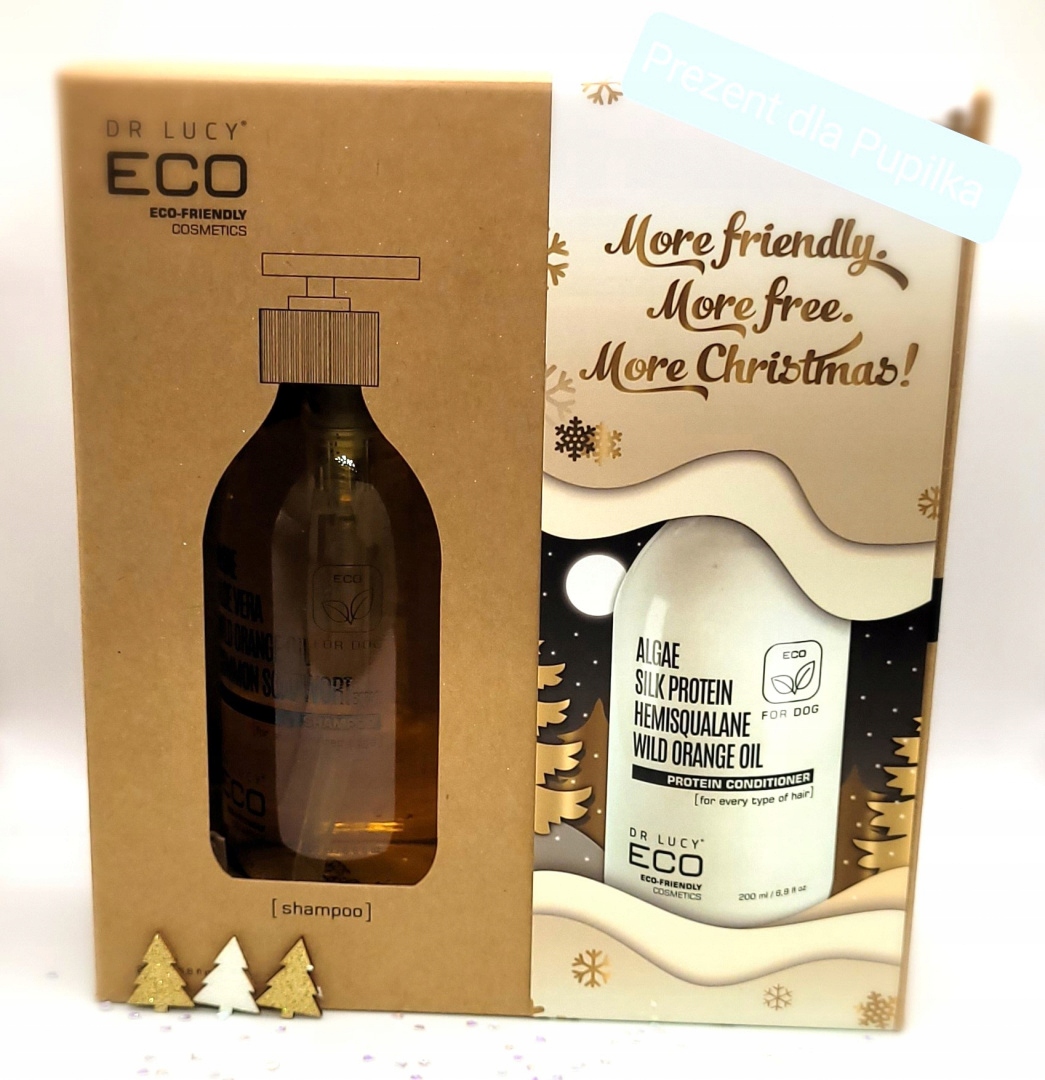 Sada Šampon a kondicionér pro psa Dlouhá srst Dr Lucy Eco 2x 200 Ml