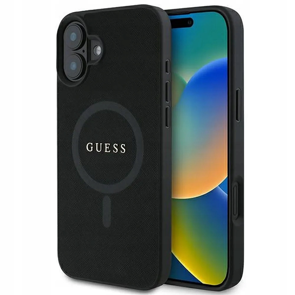 Guess pouzdro pro Iphone 16 Plus kompatibilní s MagSafe GUHMP16MPSAHMCK (pu