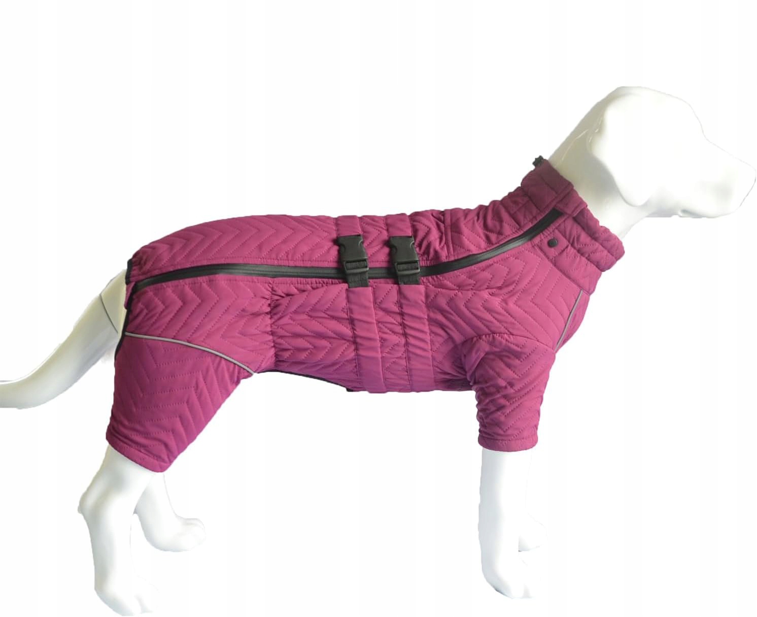 Levně Vesta pro psa teplá 4 tlapky voděodolná reflexní fialová XL