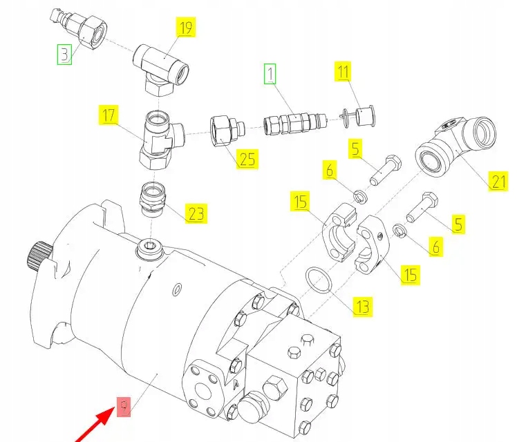 102303404 Silnik hydrauliczny hydrostatu Producent części Rostselmash