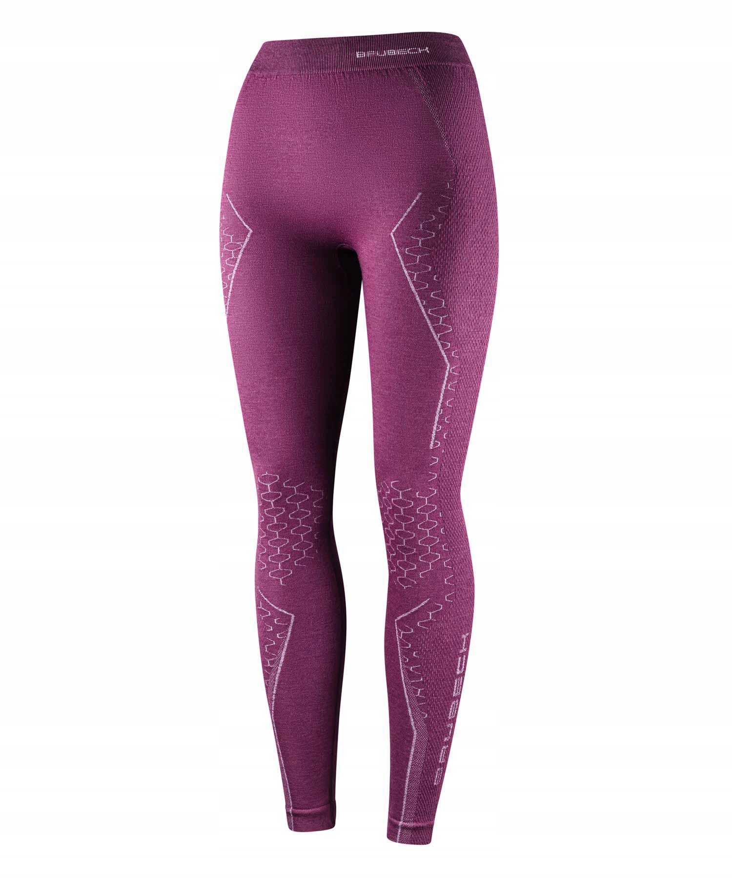 Legginsy Brubeck Extreme Merino Fuksja LE1351W L