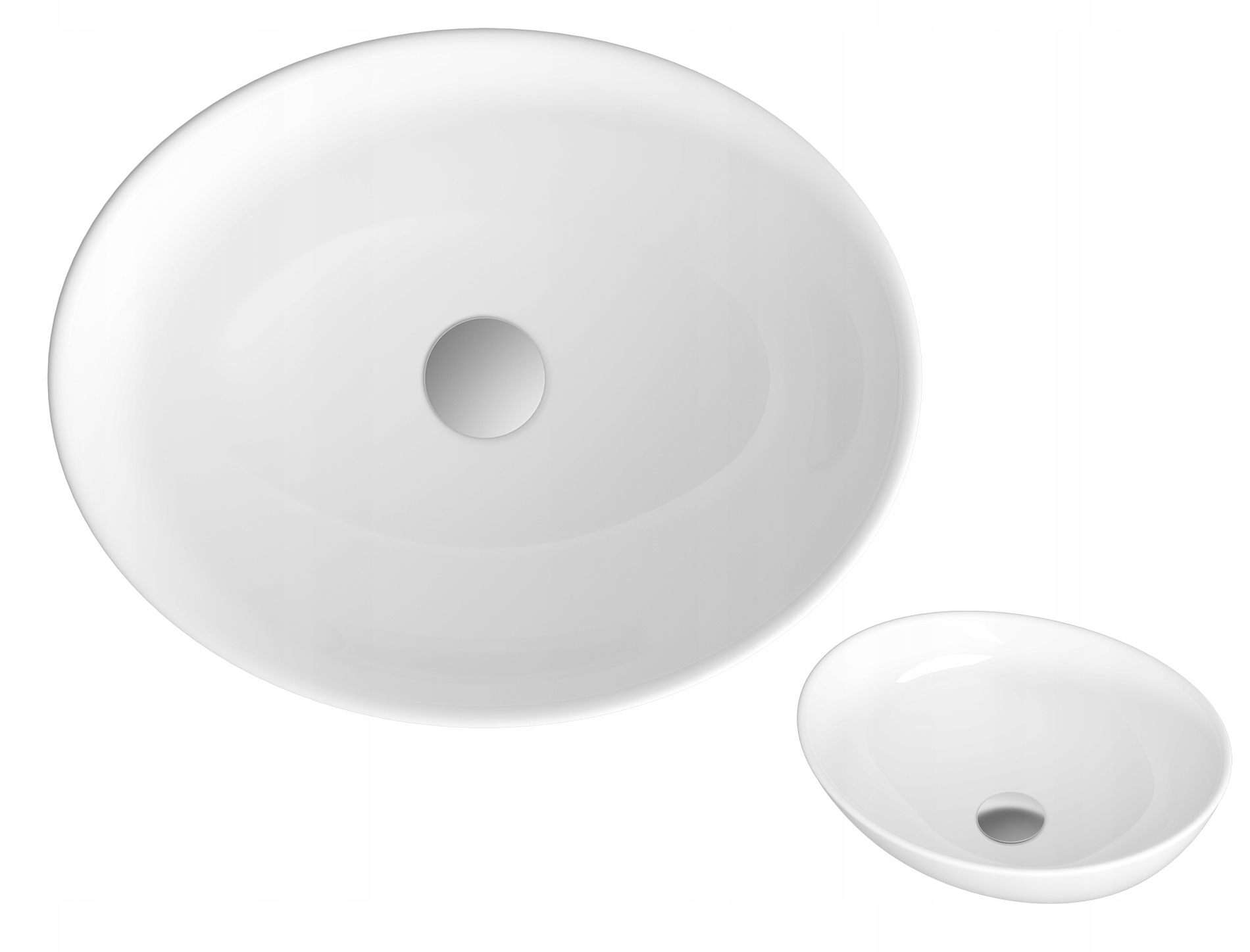 Keramická Umývadlová Doska Biela Oválna Vysoká Kúpeľňová Farba Tono