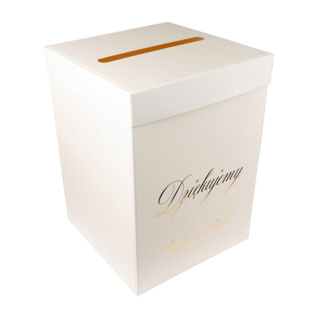 Pudełko na koperty ZŁOCONE ecru Kod producenta Pudełko na koperty złocone