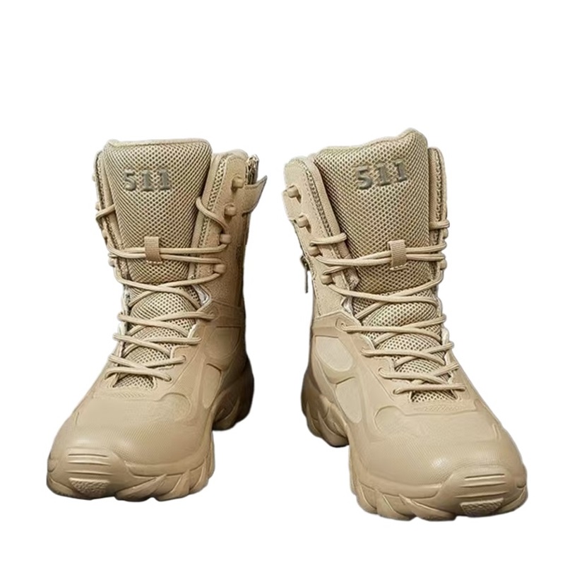 Taktické Vojenské, Voděodolné Trekové Kožené Boty