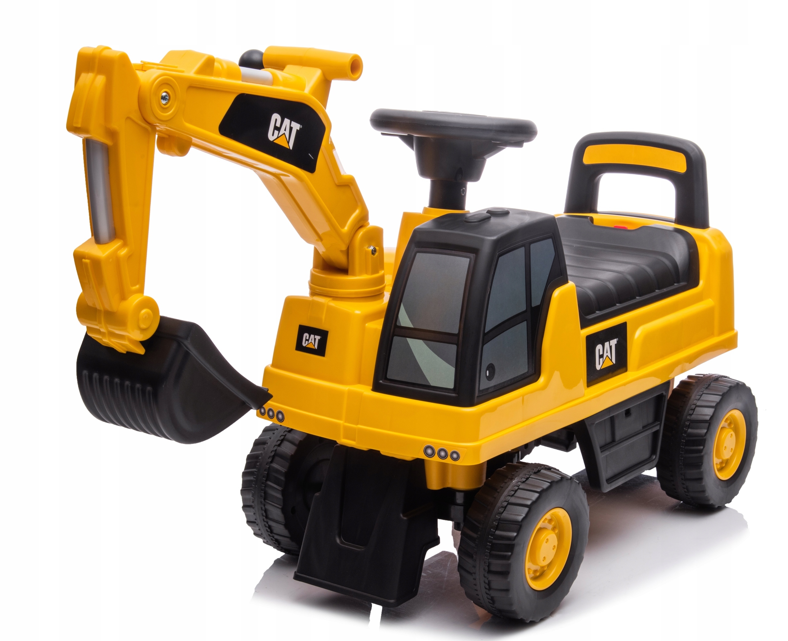 Koparka Caterpillar dla dzieci Cat Jeździk Odpychacz ruchoma łyżka Dźwięki