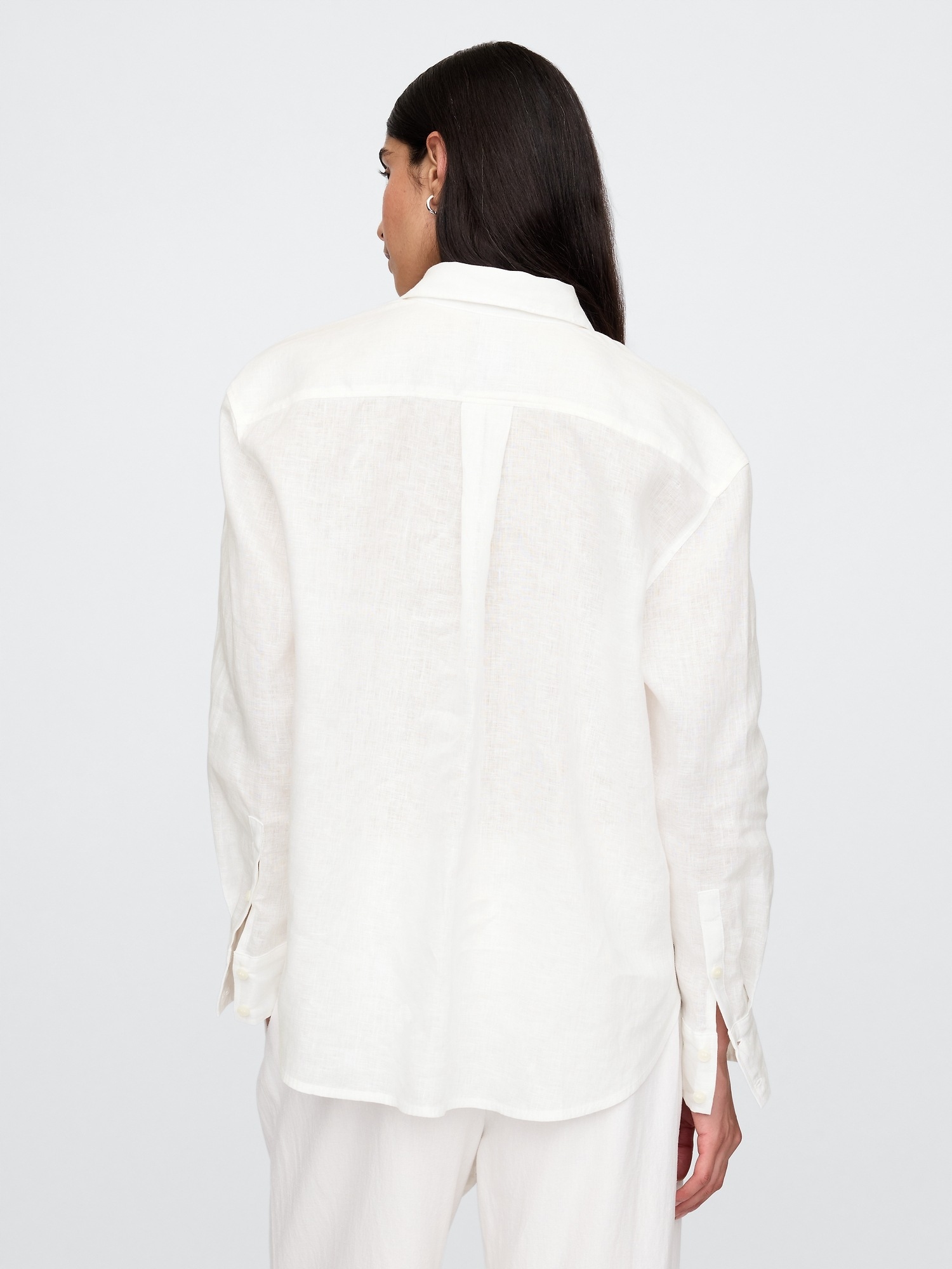 Gap Lněná oversize košile Big Shirt