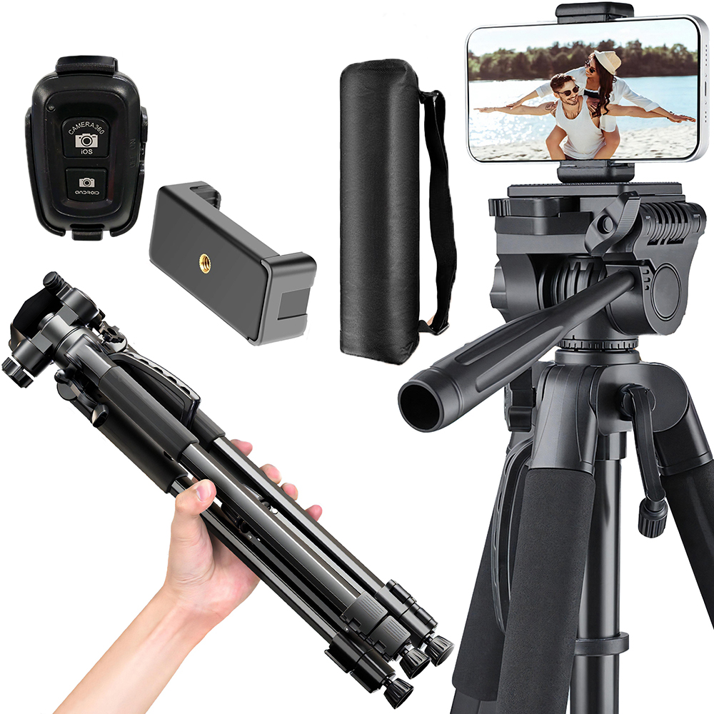Fotografický Stativ Tripod Pro Fotoaparát Telefonu Vysoký 4v1 168 CM