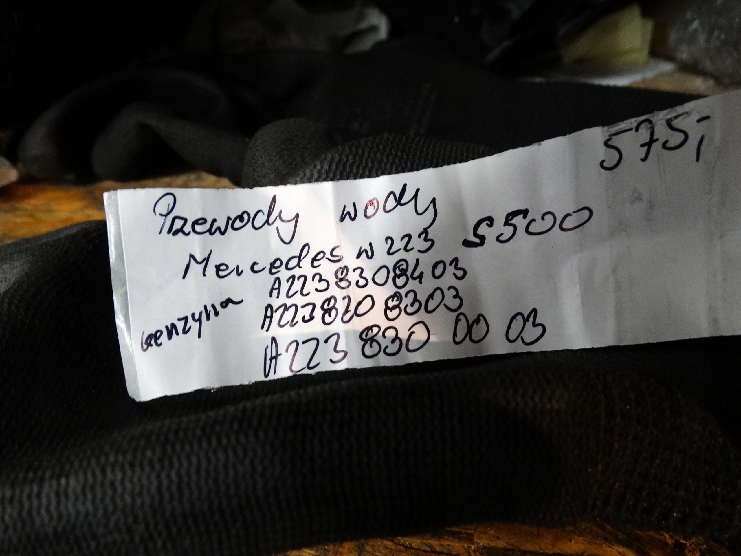 IDEALNE hadice vody MERCEDES W223 S500 1