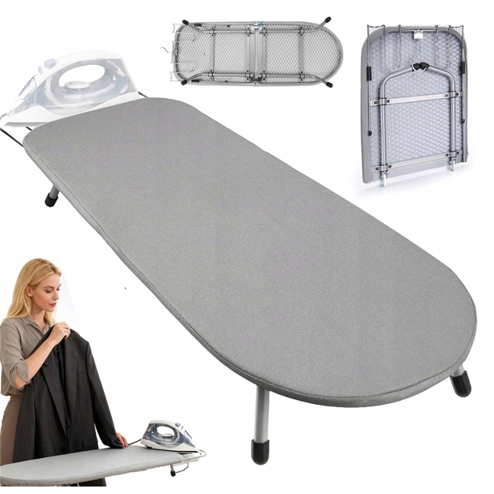 Kompatibilní Skládací Žehlicí Prkno S Bavlněným Potahem, Šedá Barva