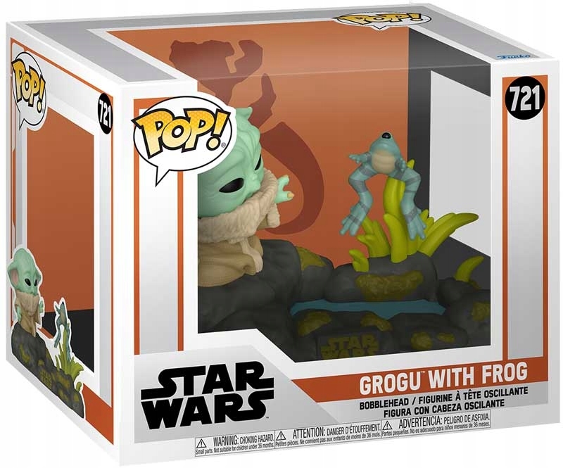Funko Pop! Deluxe: Star Wars: The Mandalorian Grogu s žábou