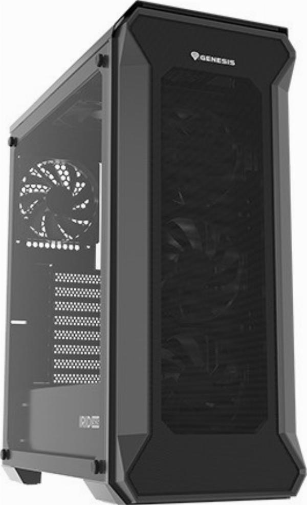 Obudowa PC komputerowa Genesis Irid 505F Midi Tower z oknem czarny