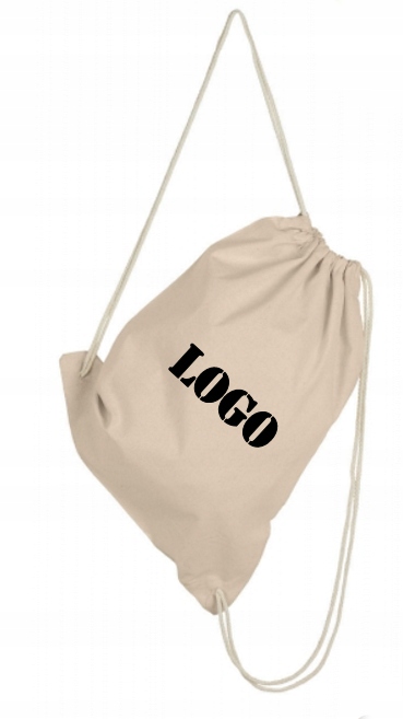 WOREK PLECAK bawełniany + NADRUK logo