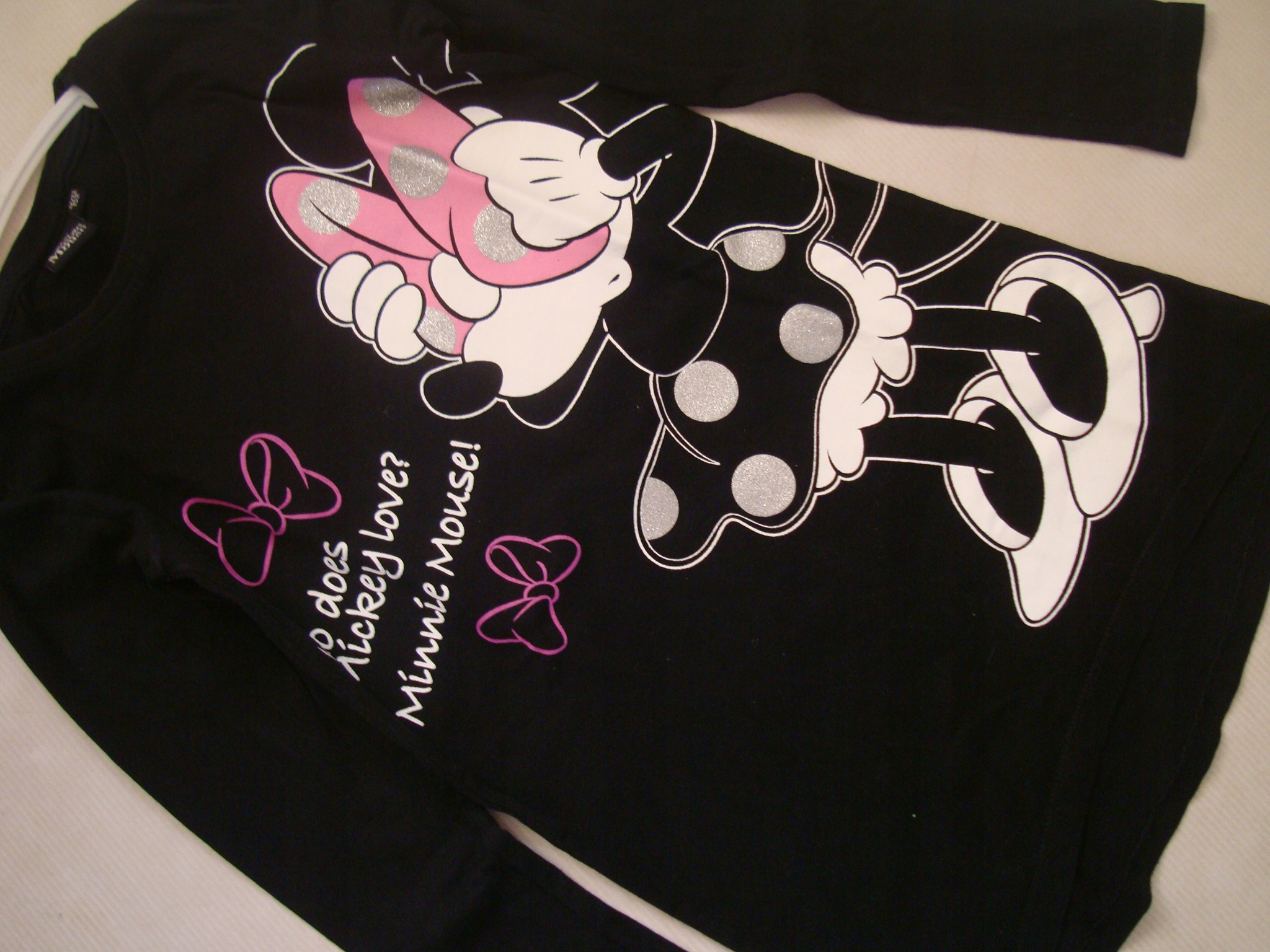 CZARNA tunika z MINNIE r. 152