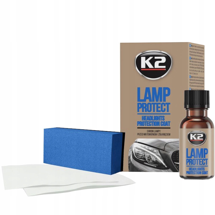 K2 ZESTAW DO ODNOWY POLERKI REFLEKTORÓW SAMOCHODOWYCH PASTA POWŁOKA GĄBKA Producent K2