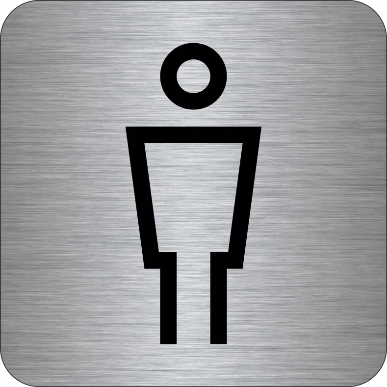 

Tabliczka Aluminium Piktogram Toaleta Męska Wc