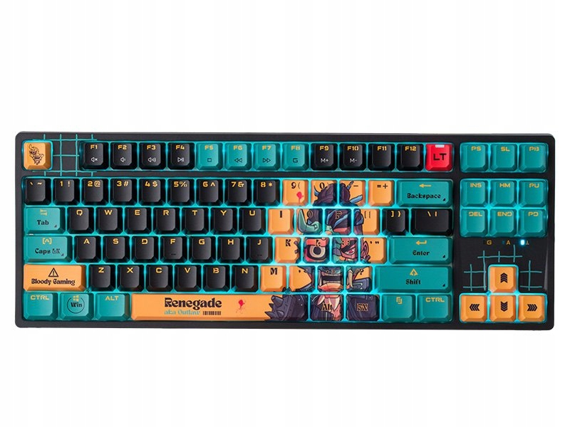 Klawiatura mechaniczna A4TECH Bloody AT87 Renegade Usb Alpha Switches