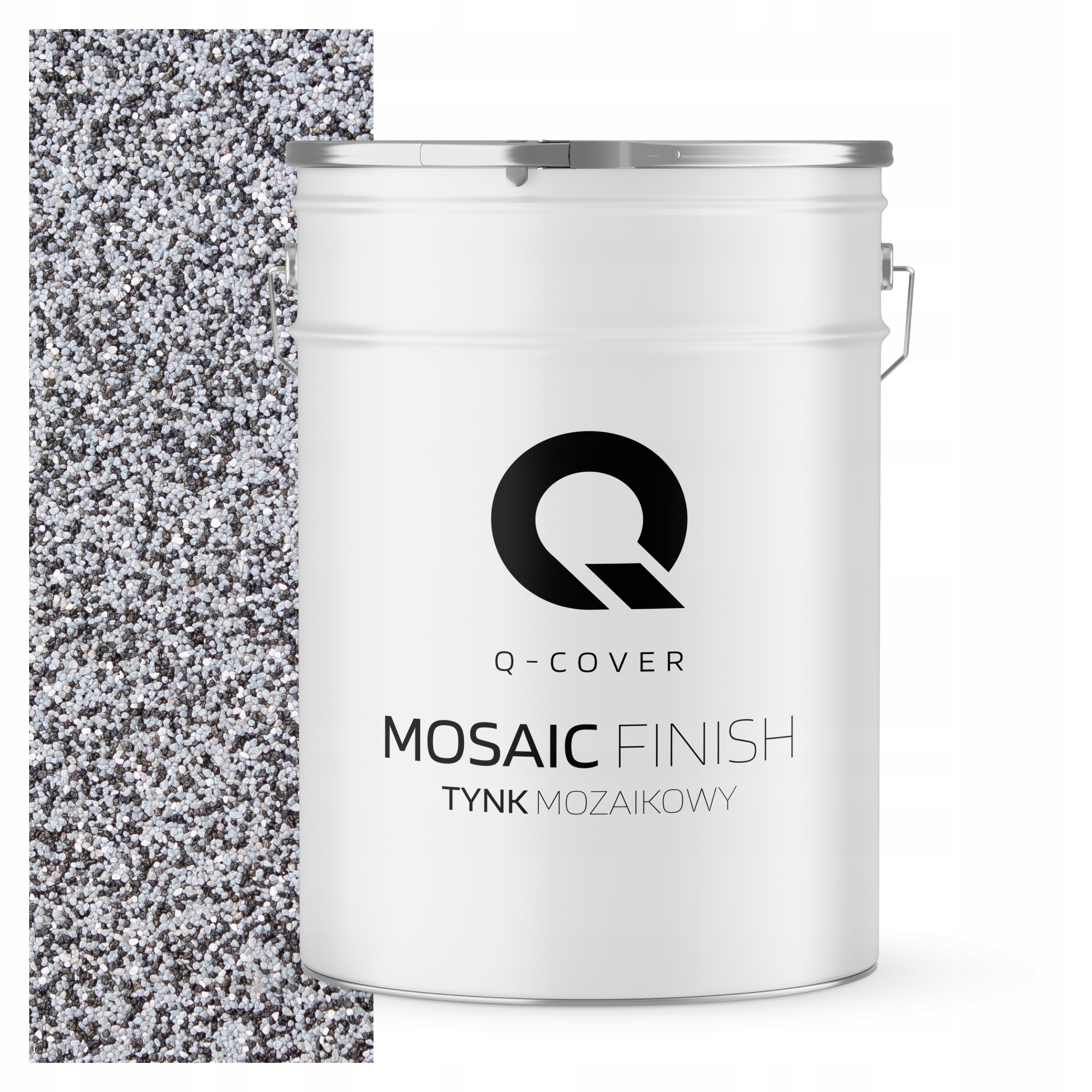 Tynk Mozaikowy Mozaika 25KG Kolor Szary Szarość Szara M33 Ozdobny Premium