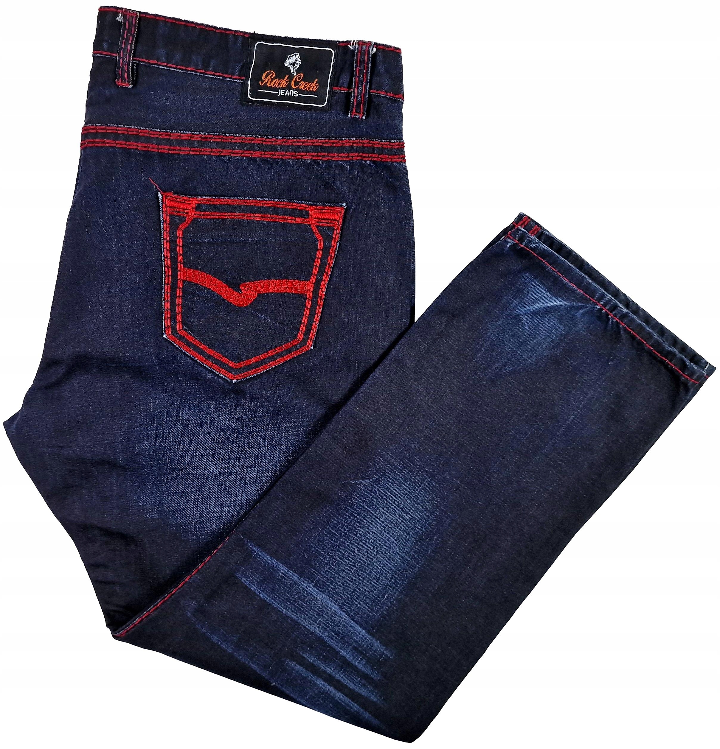Spodnie męskie jeans ROCK CREEK (1697) pas: 116 r. 44/32 JAK NOWE!