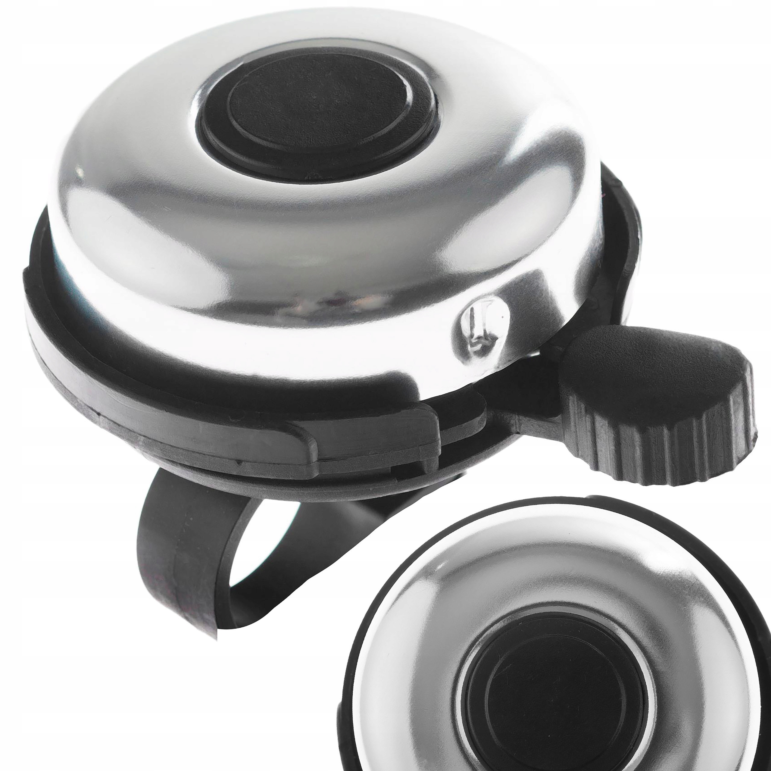 

Dzwonek Alu-plast Czarno-srebrny Połysk 45MM